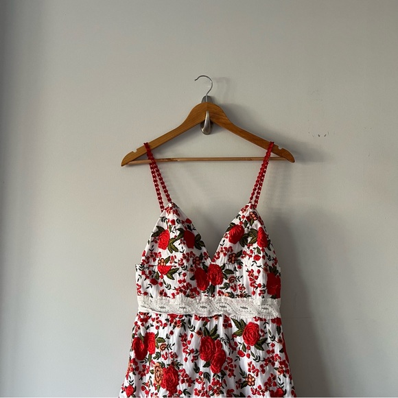 Alexis Naomie rose-embroidered maxi dress Size Small - Picture 4 of 6